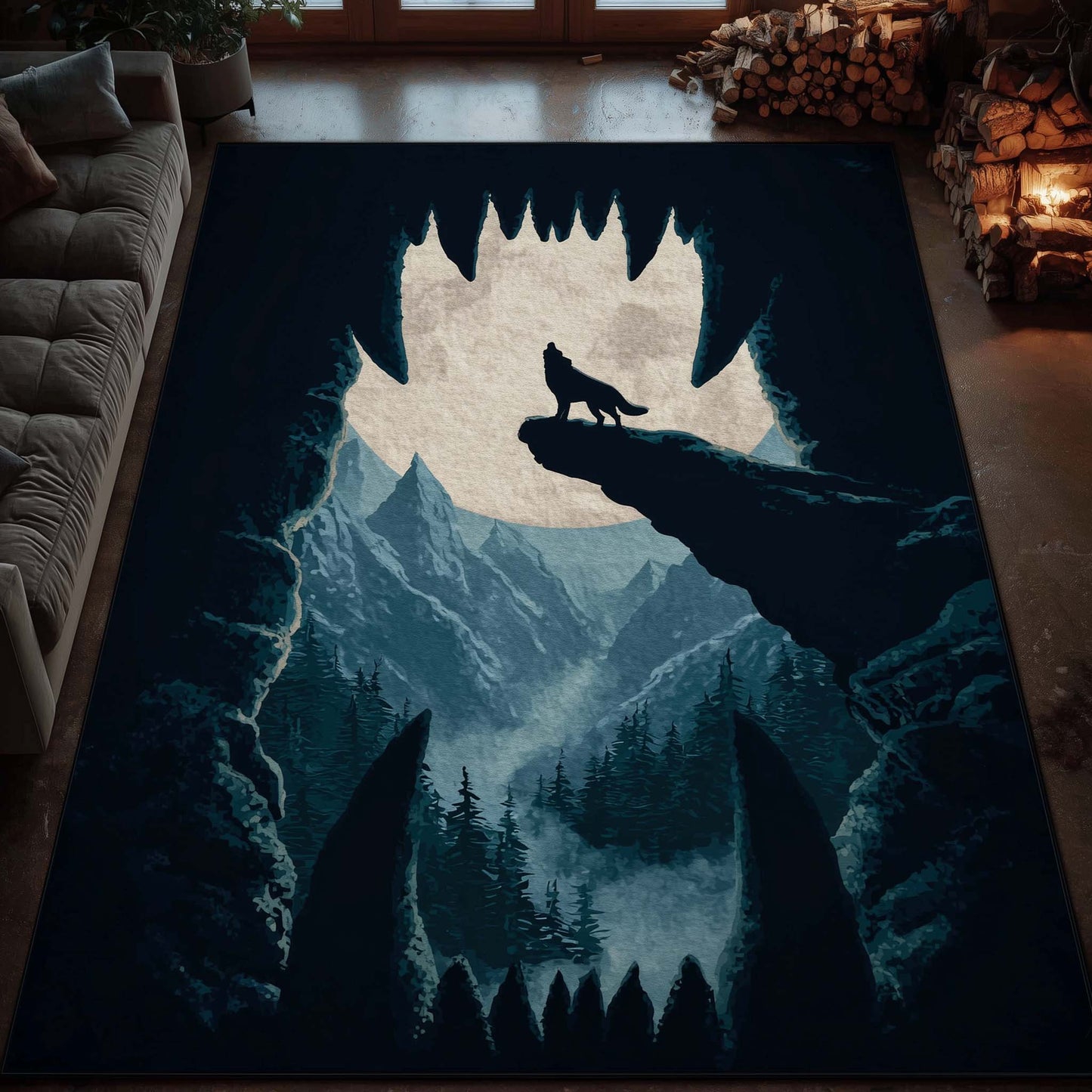 Wild Howl Area Rug GFTOTG1808