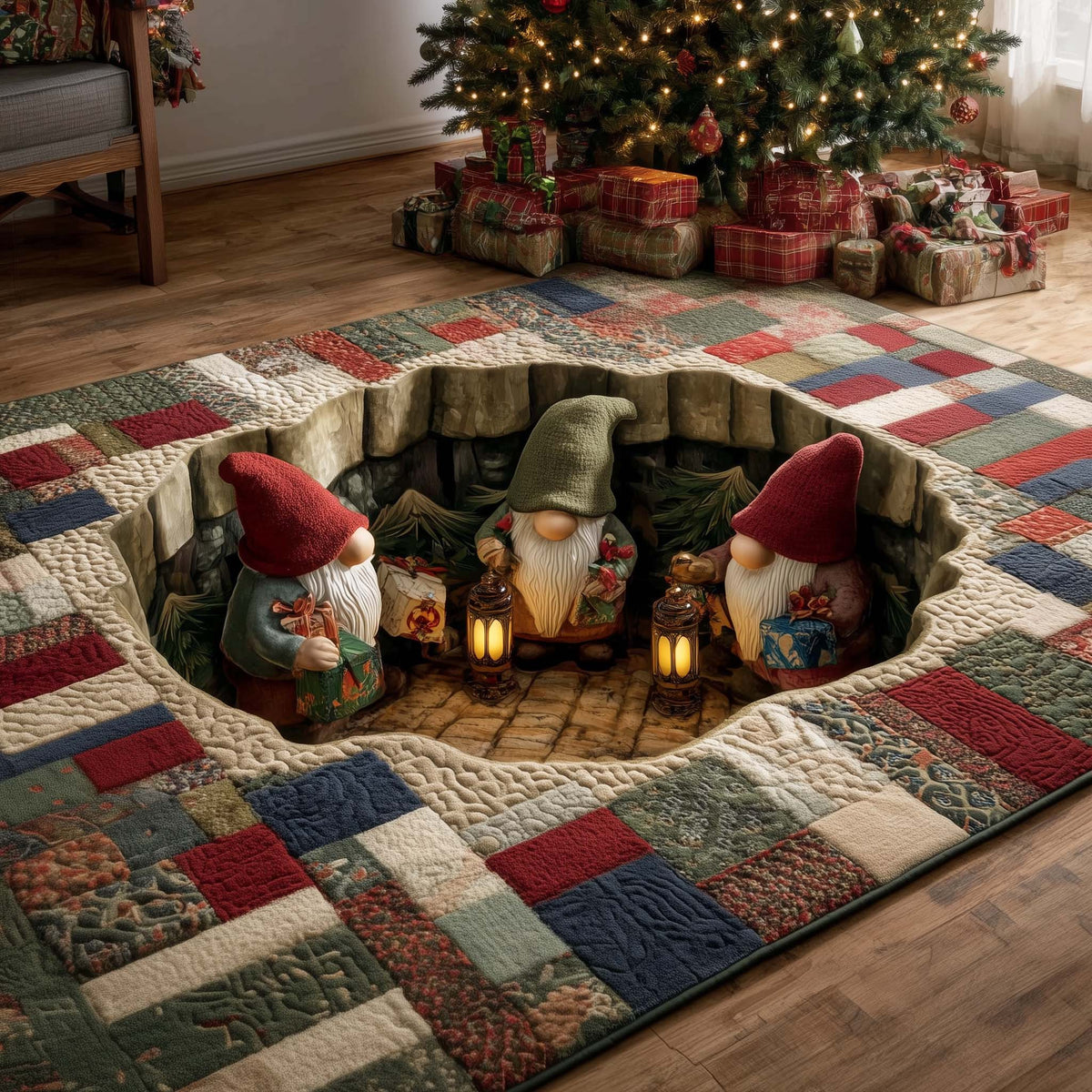 Patchique Rugs Jolly Gnomes Area Rug GFTOTG1809 – Patchique Store