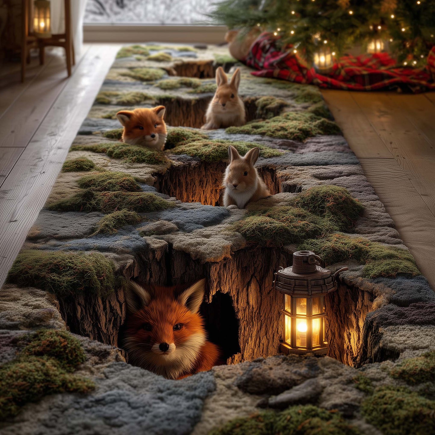 Wooden Den Runner Rug GFTOTG1822