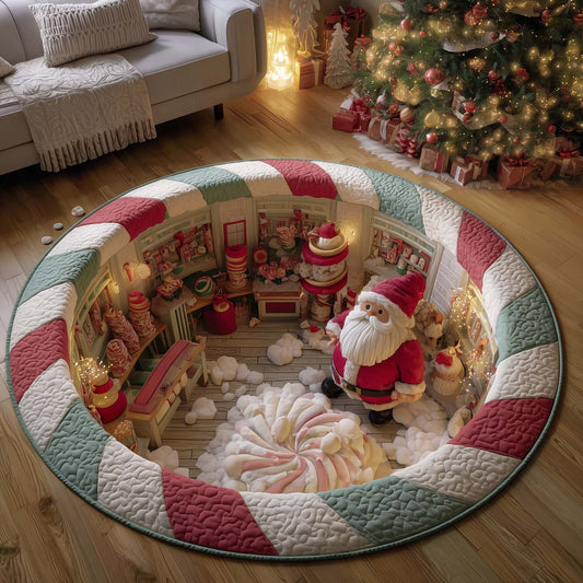 Peppermint Factory Quilted Round Mat GFTOTG1830