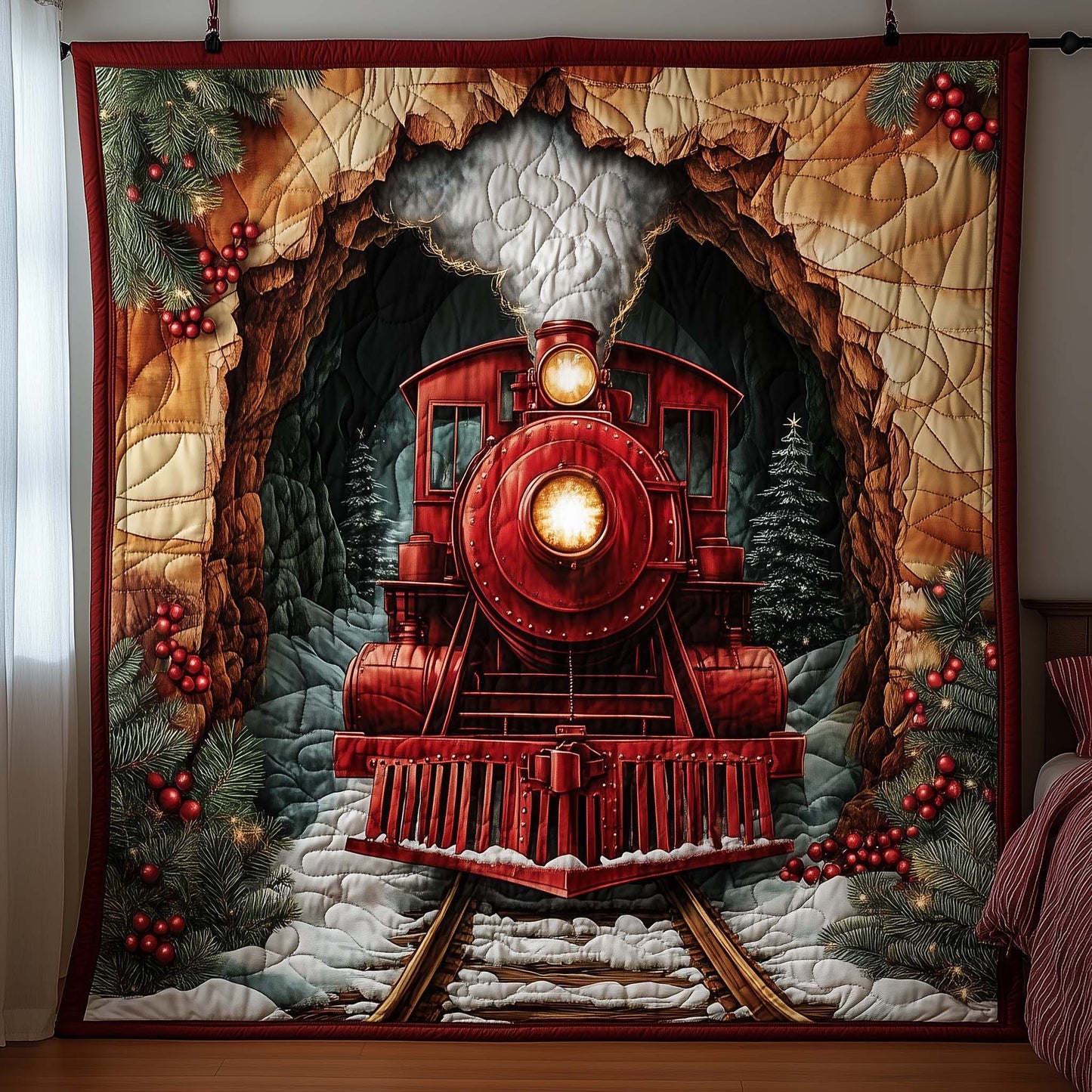 Yuletide Express Quilted Blanket GFTOTG1837