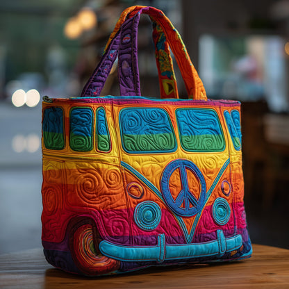 Hippie Journey Quilted Tote Bag GFTOTG183
