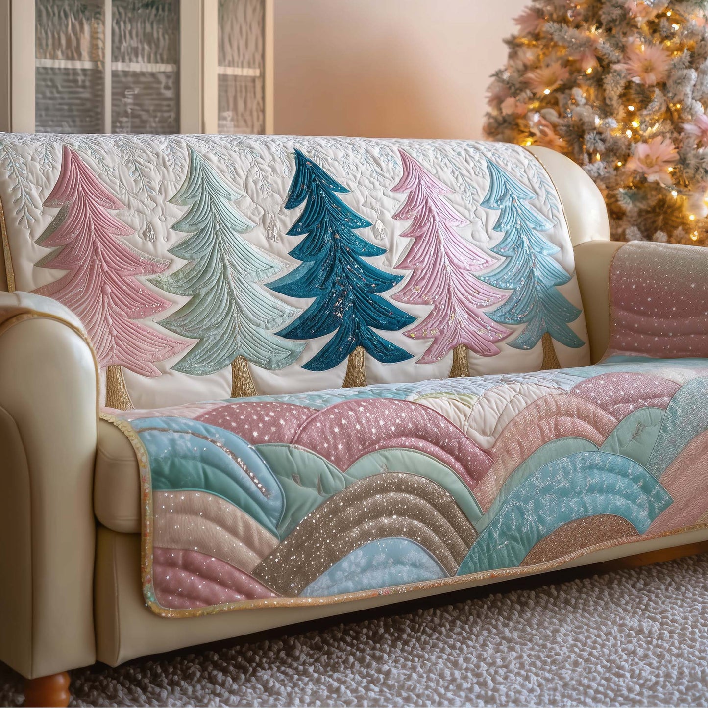 Evergreen Quilted Sofa Cover GFTOTG1852