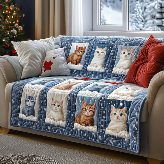 Whimsical Cats Quilted Sofa Cover GFTOTG1864