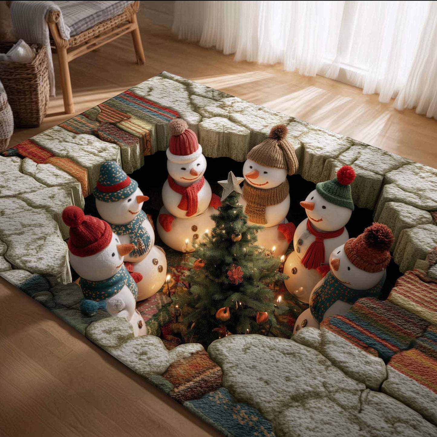 Jolly Snowman Area Rug GFTOTG1890