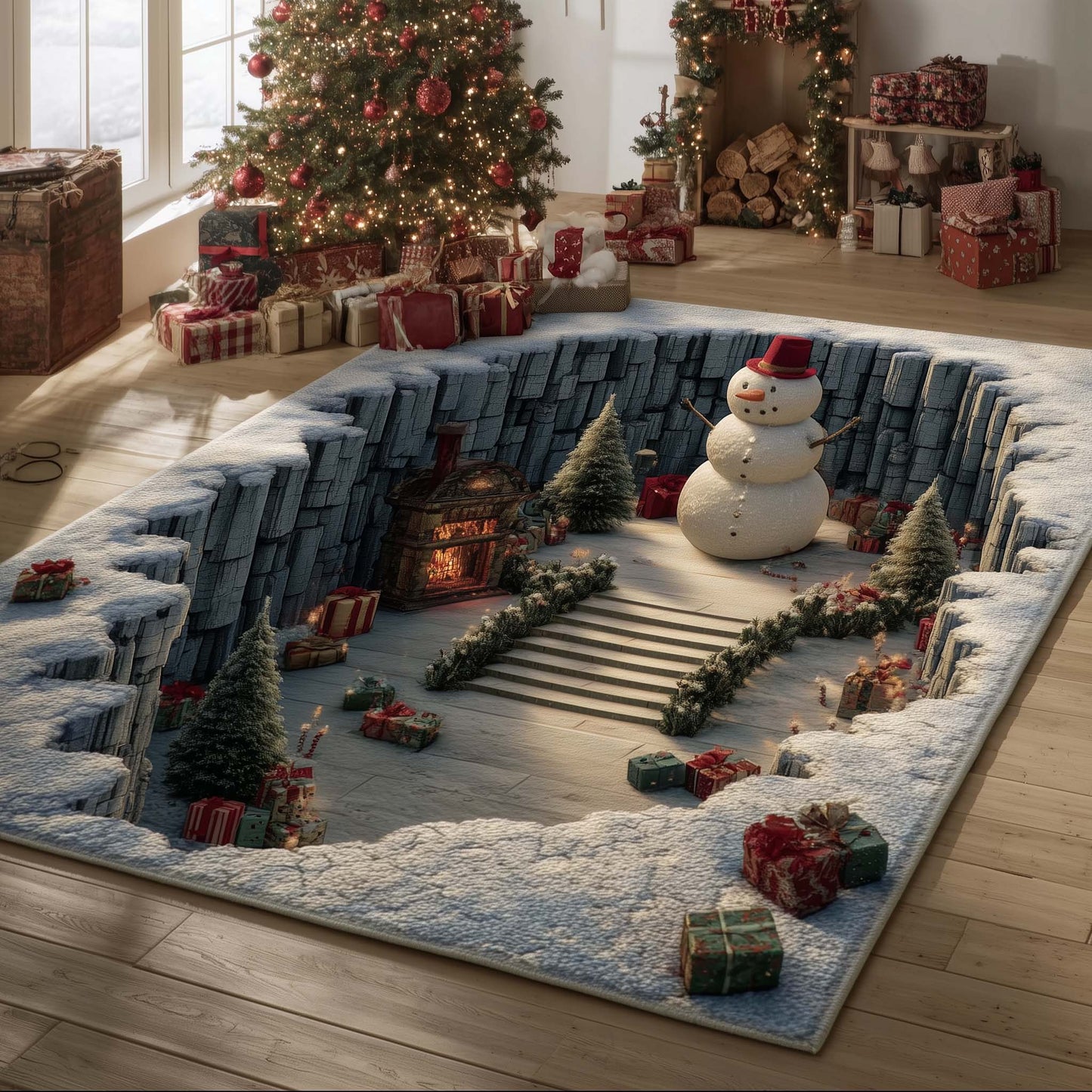 Jolly Snowman Area Rug GFTOTG1893
