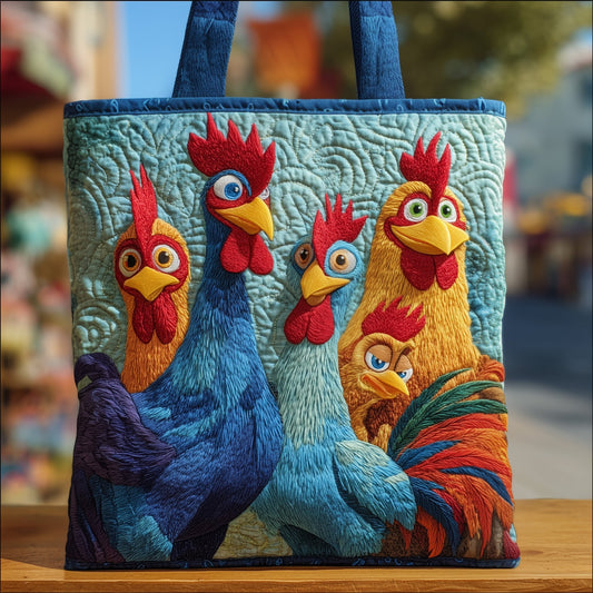 Funky Chicken Quilted Tote Bag GFTOTG18