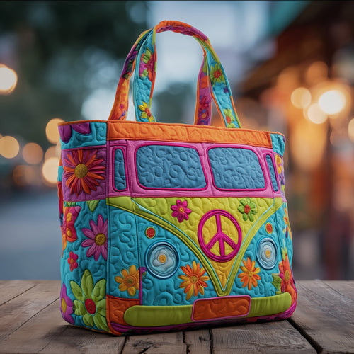 Hippie Journey Quilted Tote Bag GFTOTG190