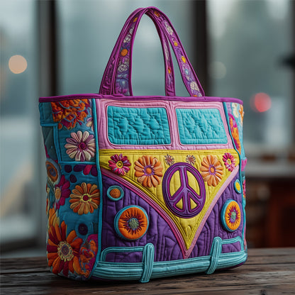 Hippie Journey Quilted Tote Bag GFTOTG191