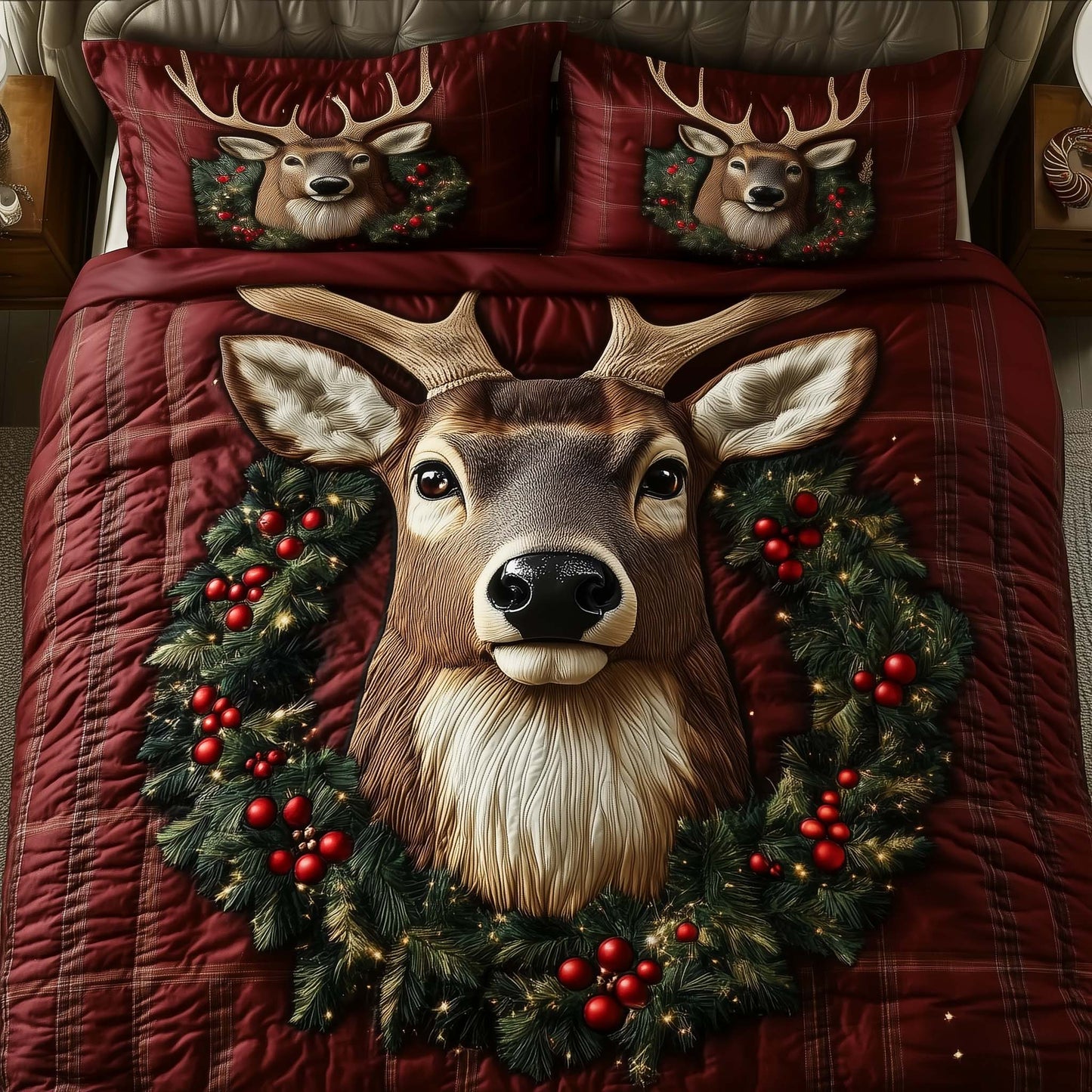 Festive Deer Duvet Cover Set GFTOTG1911
