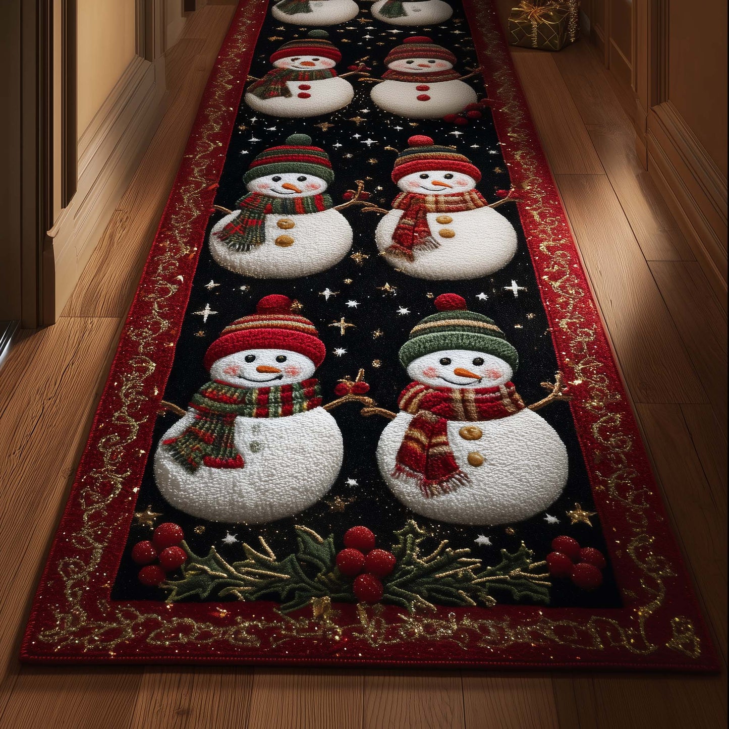 Festive Snowmen Runner Rug GFTOTG1921