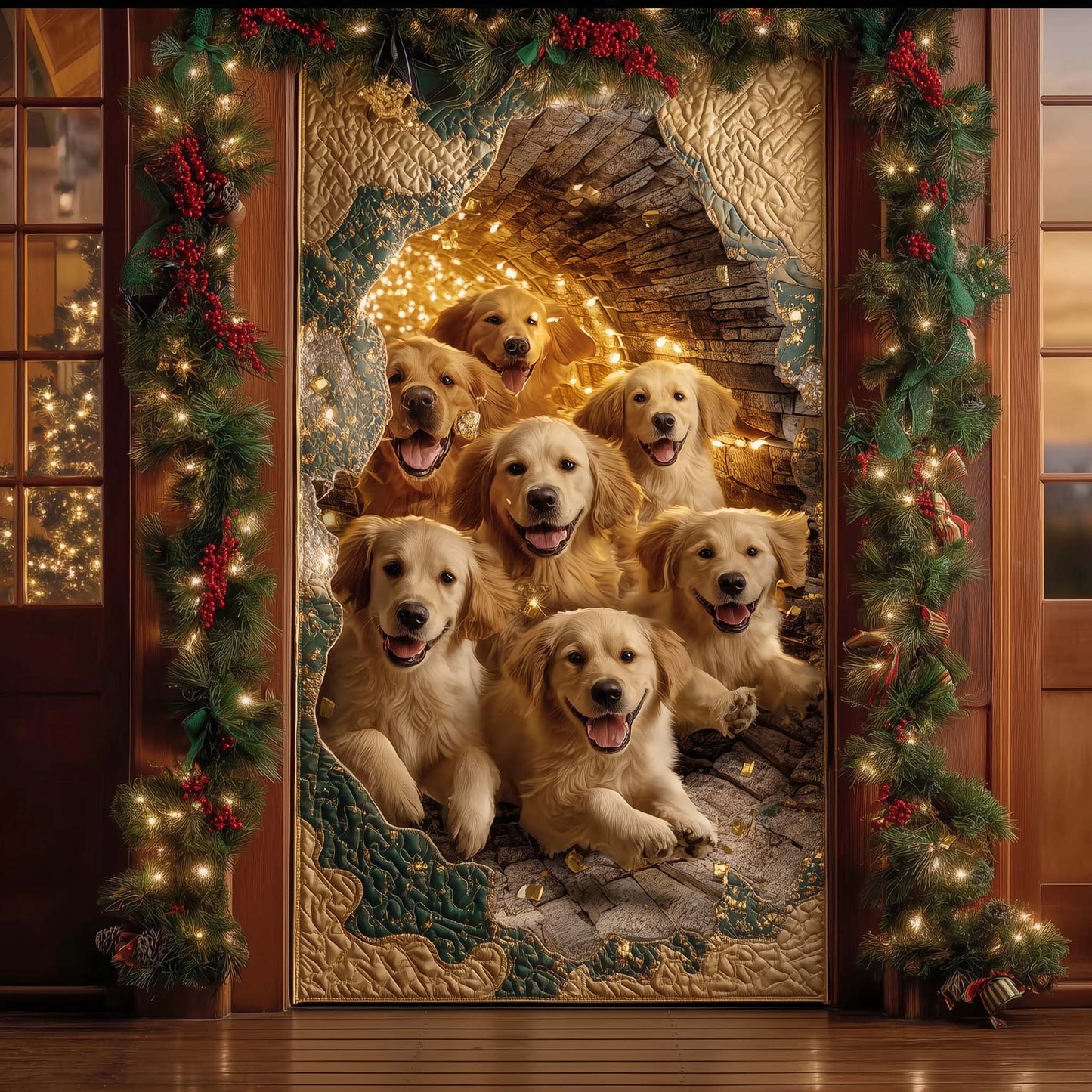 Golden Retriever Quilted Door Cover GFTOTG1934