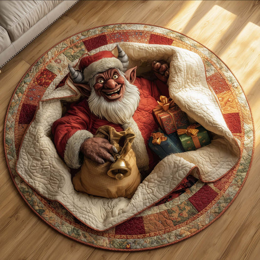 Sinister Claus Quilted Round Mat GFTOTG1936