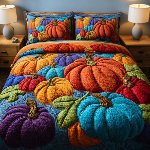 Pumpkin Harvest Quilted Bedding Set GFTOTG194