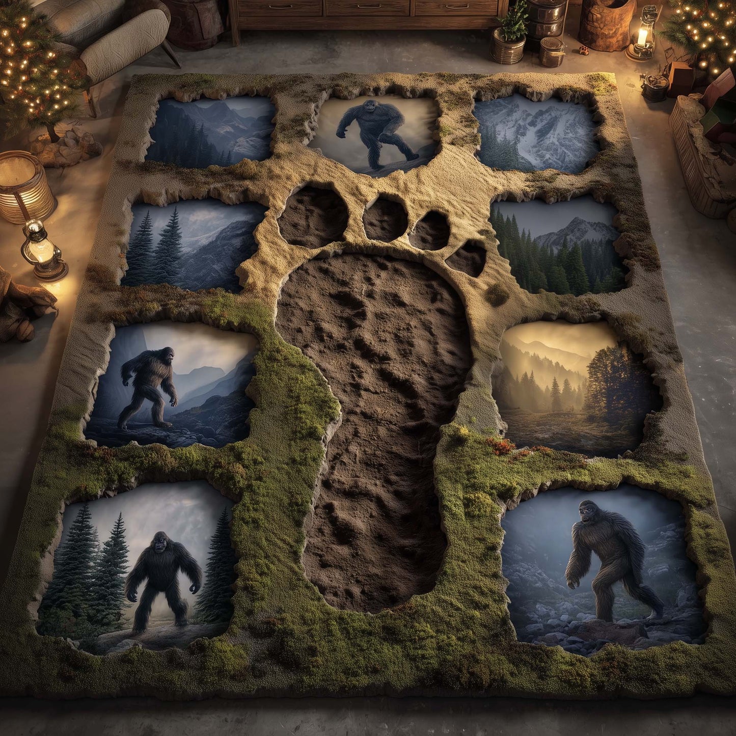 Bigfoot Tracks Area Rug GFTOTG1949