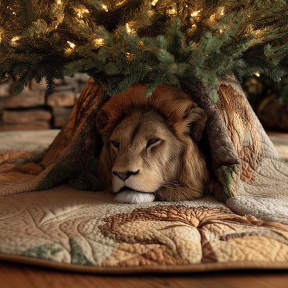 Majestic Lion Quilted Tree Skirt GFTOTG1961
