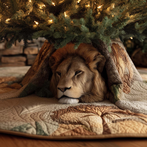 Majestic Lion Quilted Tree Skirt GFTOTG1961