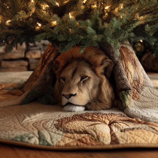 Majestic Lion Quilted Tree Skirt GFTOTG1961