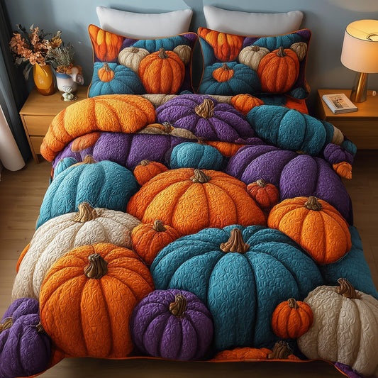 Pumpkin Harvest Quilted Bedding Set GFTOTG197