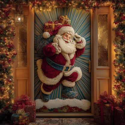 Jolly Santa Quilted Door Cover GFTOTG1976