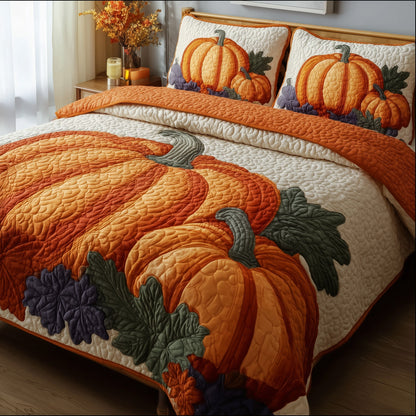 Pumpkin Harvest Quilted Bedding Set GFTOTG198
