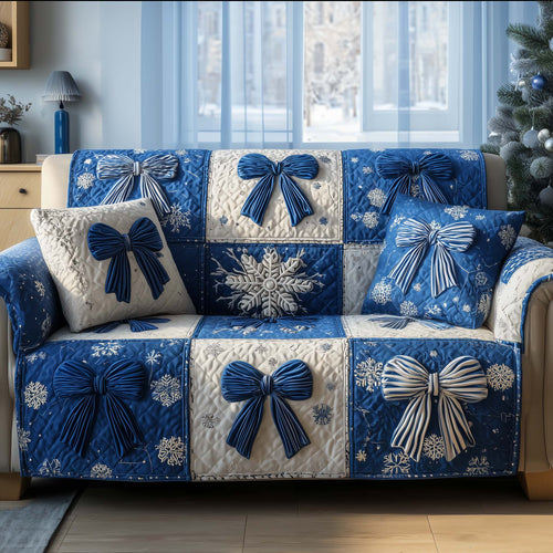 Merry Bow Quilted Sofa Cover GFTOTG2000