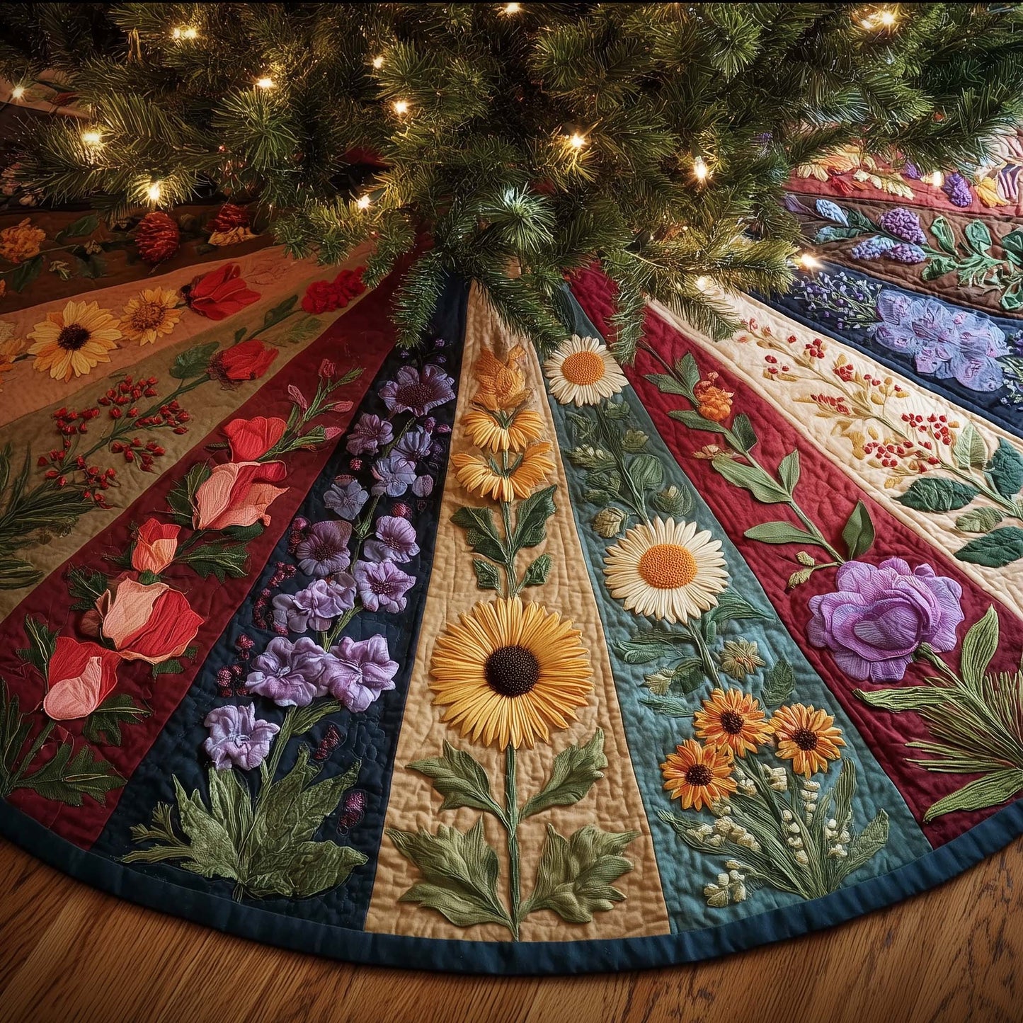 Blossom Trail Quilted Tree Skirt GFTOTG2020