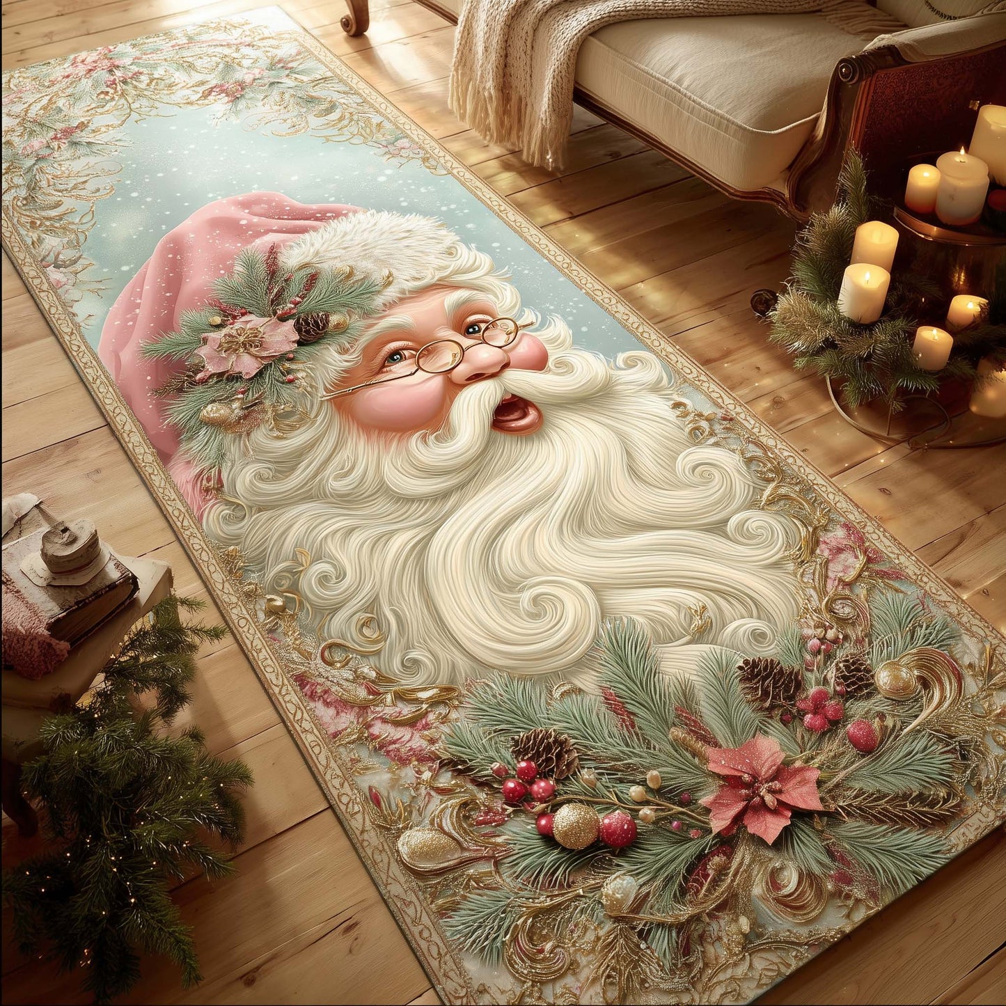 Jolly Santa Runner Rug GFTOTG2038