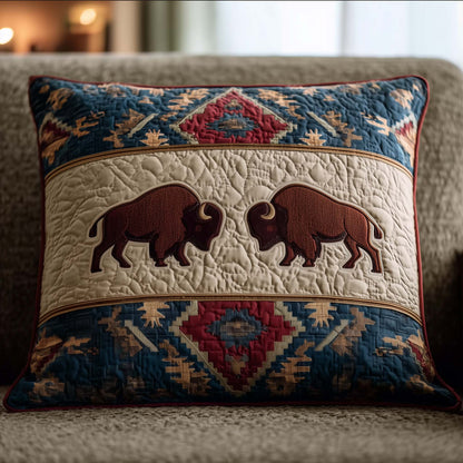 Majestic Bison Quilted Pillow Case GFTOTG2043