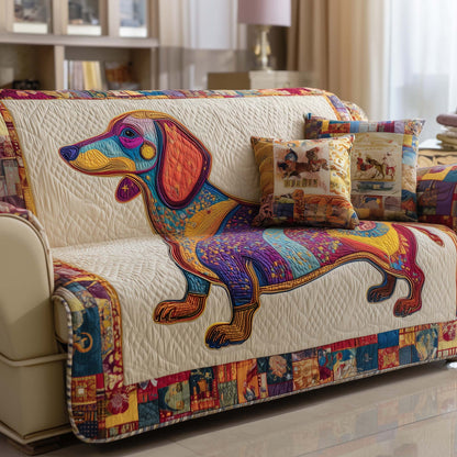 Dachshund Quilted Sofa Cover GFTOTG2053