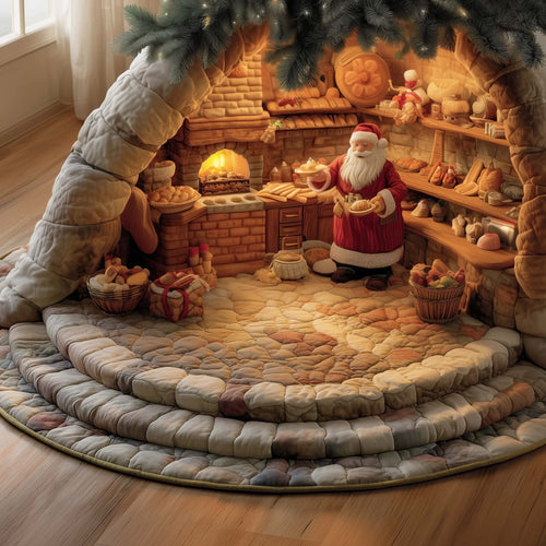 Santa Bakery Quilted Tree Skirt GFTOTG2071