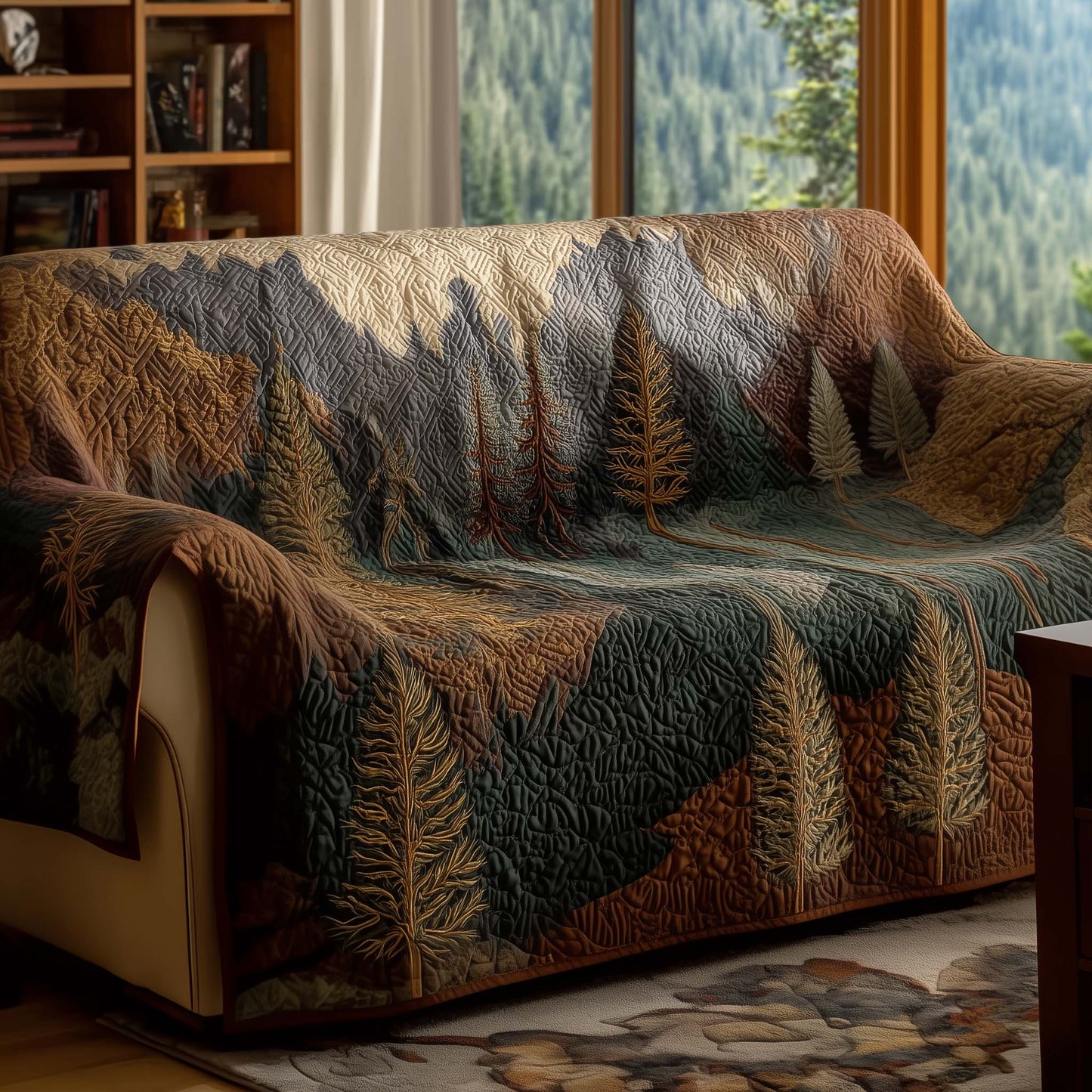 Whispering Pines Quilted Sofa Cover GFTOTG2078