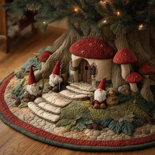 Shroom Nest Quilted Tree Skirt GFTOTG2093