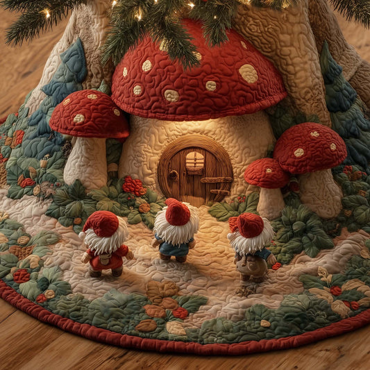 Shroom Nest Quilted Tree Skirt GFTOTG2096
