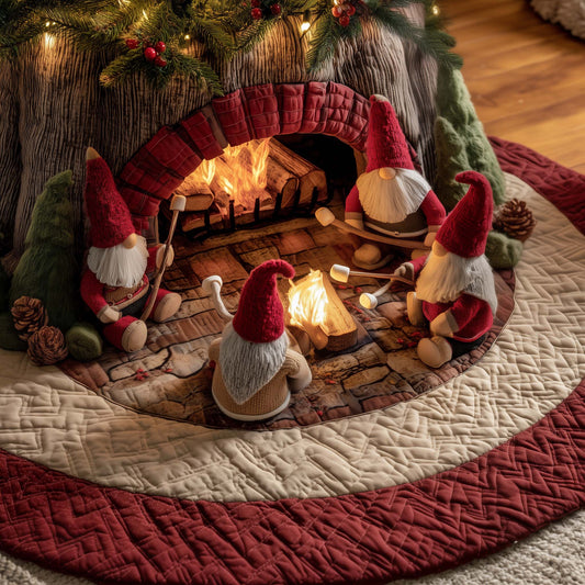 Toasty Gnome Quilted Tree Skirt GFTOTG2101
