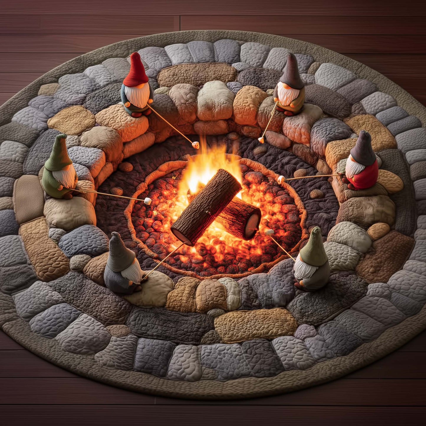 Ever Ember Quilted Round Mat GFTOTG2113