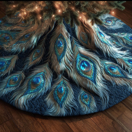 Elegant Peacock Quilted Tree Skirt GFTOTG2126