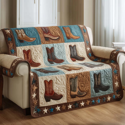 Cowboy Boots Quilted Sofa Cover GFTOTG2135
