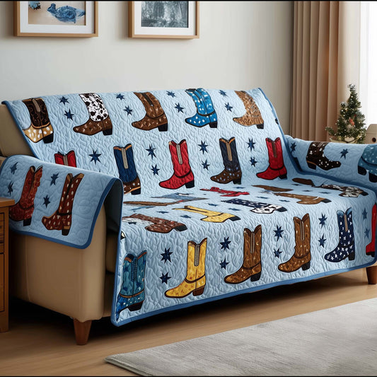 Cowboy Boots Quilted Sofa Cover GFTOTG2138