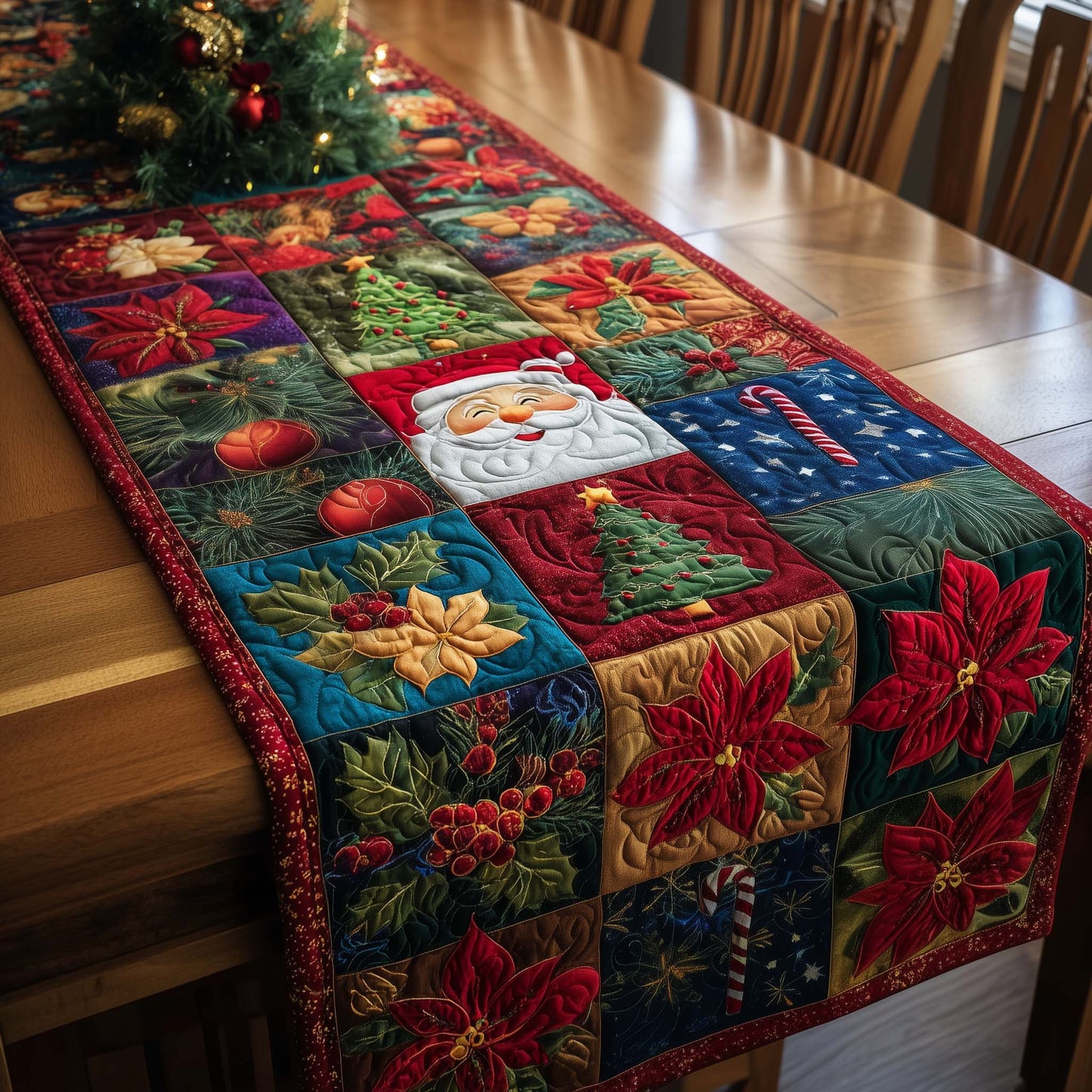 Christmas Patchwork Quilted Table Runner GFTOTG2142