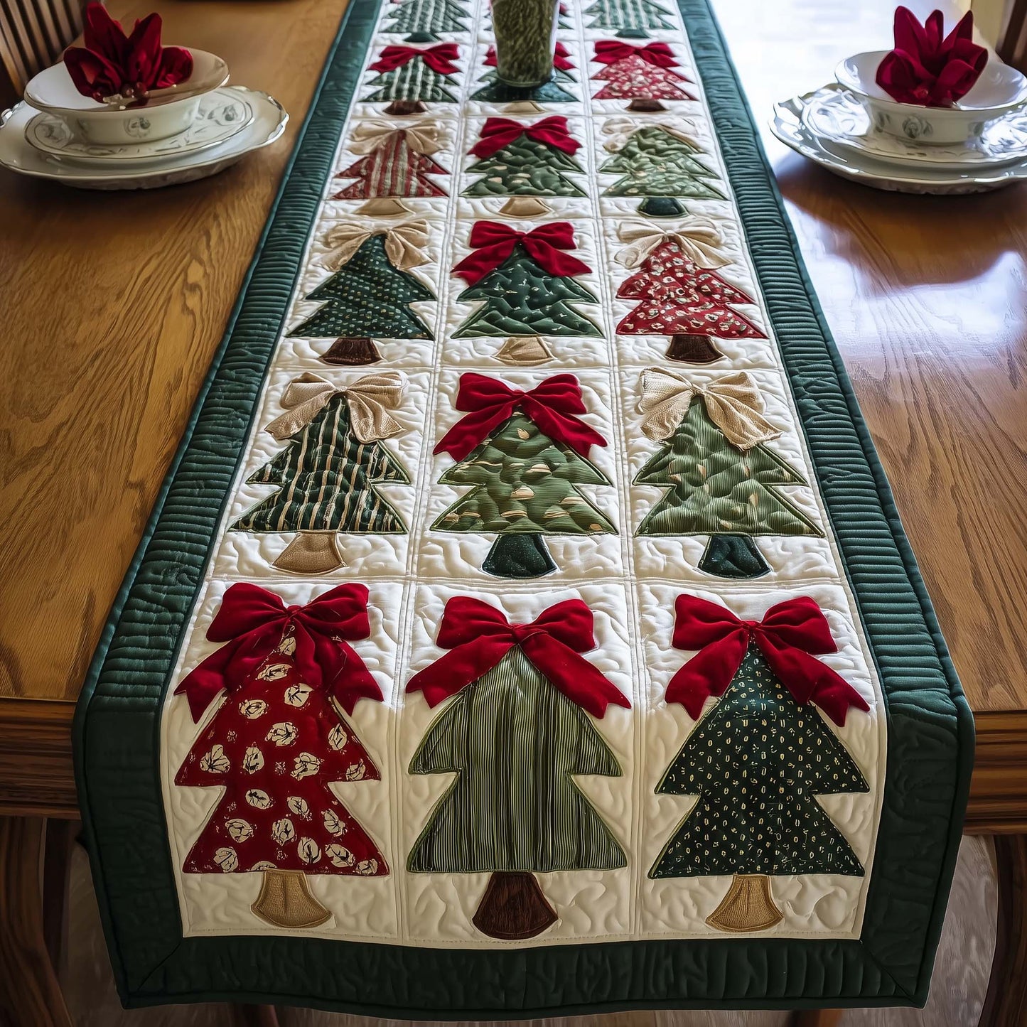 Christmas Patchwork Quilted Table Runner GFTOTG2144