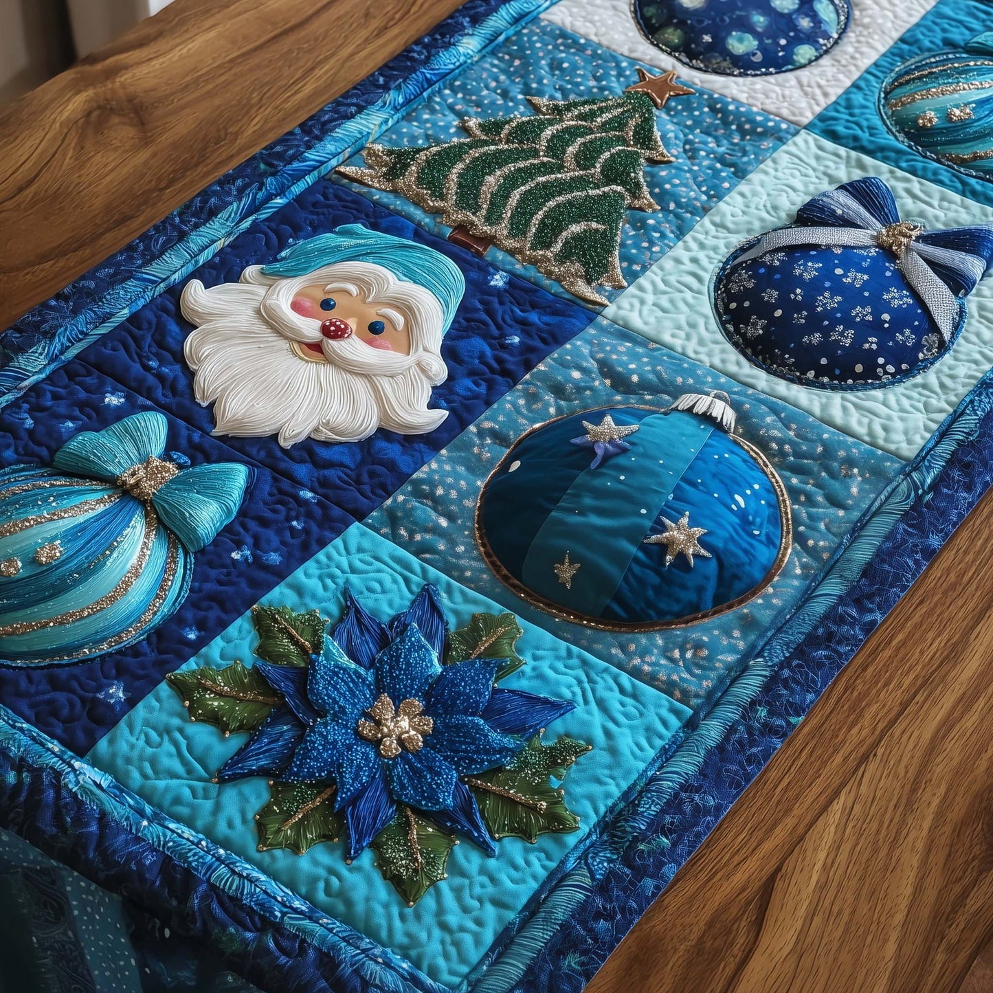 Christmas Patchwork Quilted Table Runner GFTOTG2145