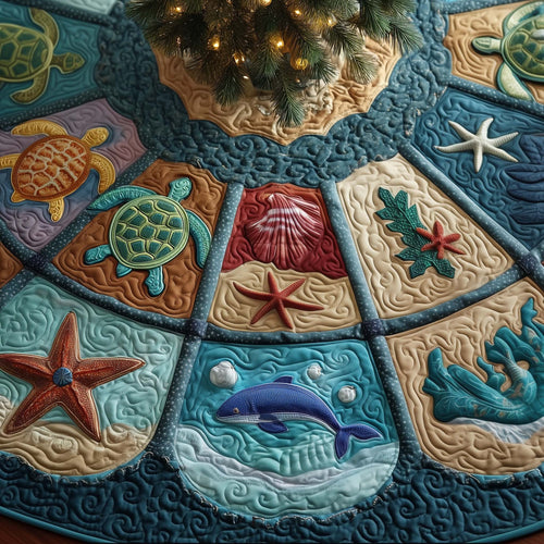 Ocean Breeze Quilted Tree Skirt GFTOTG2202