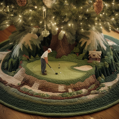 Golf Dream Quilted Tree Skirt GFTOTG2208