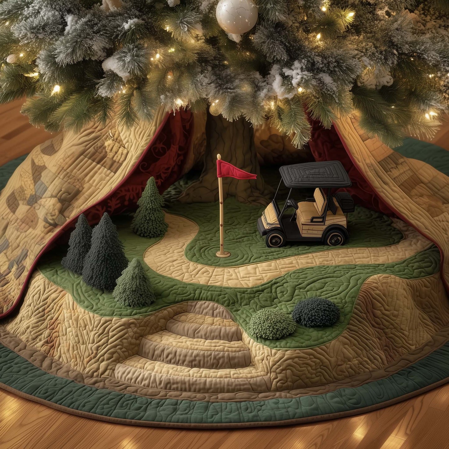 Golf Dream Quilted Tree Skirt GFTOTG2211
