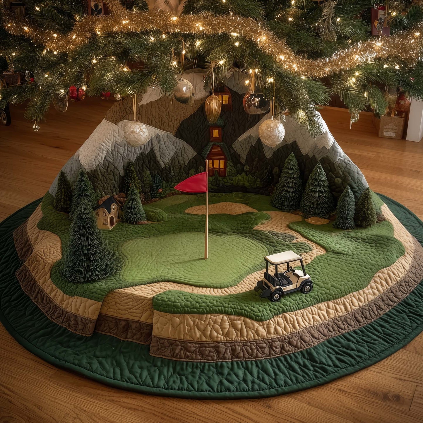Golf Dream Quilted Tree Skirt GFTOTG2212