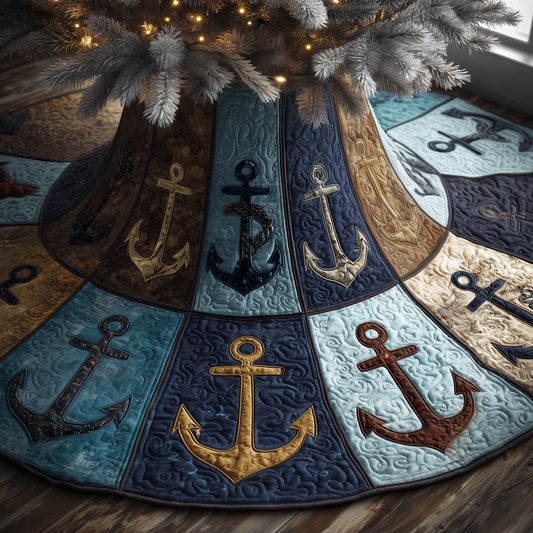 Nautical Anchor Quilted Tree Skirt GFTOTG2213