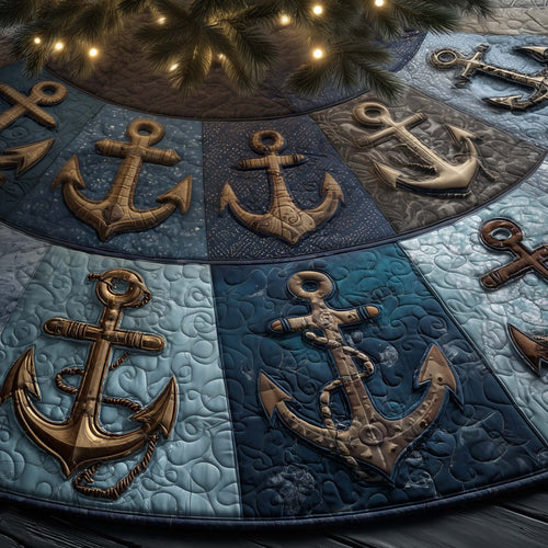 Nautical Anchor Quilted Tree Skirt GFTOTG2214