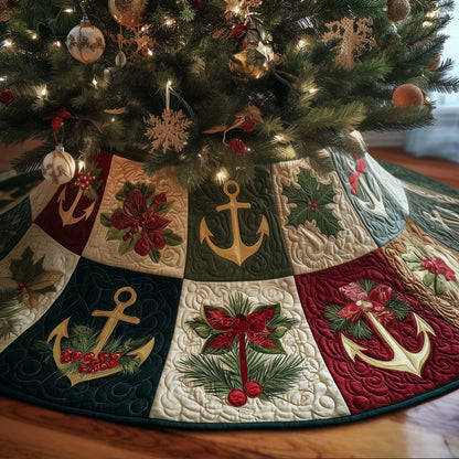 Nautical Anchor Quilted Tree Skirt GFTOTG2215