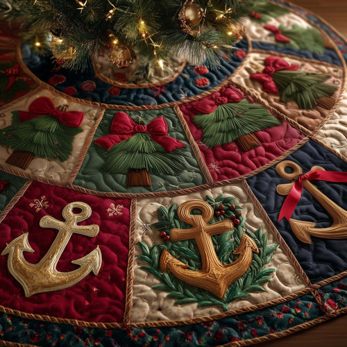 Nautical Anchor Quilted Tree Skirt GFTOTG2216